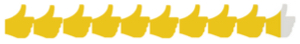 9 and half out of 10 rating customers are very satisfied