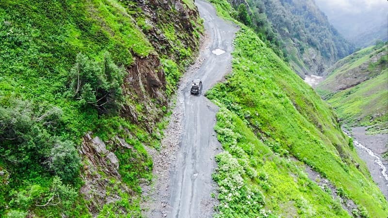 overlandsite tusheti must visit cliff most dangerous roads in the world