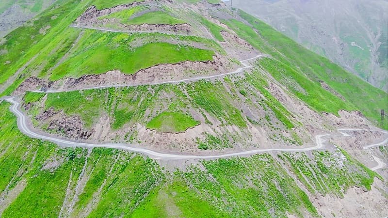 switchbacks in tusheti national park1 overlanders camping