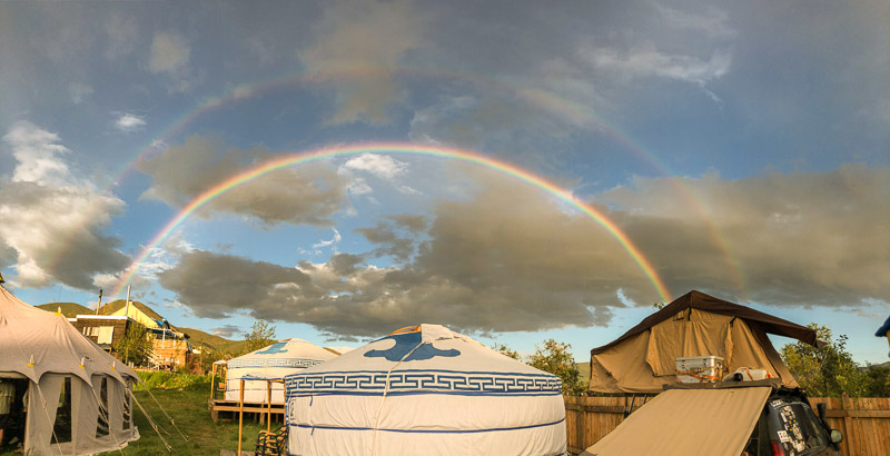 rainbow in mongolia rainbow in mongolia