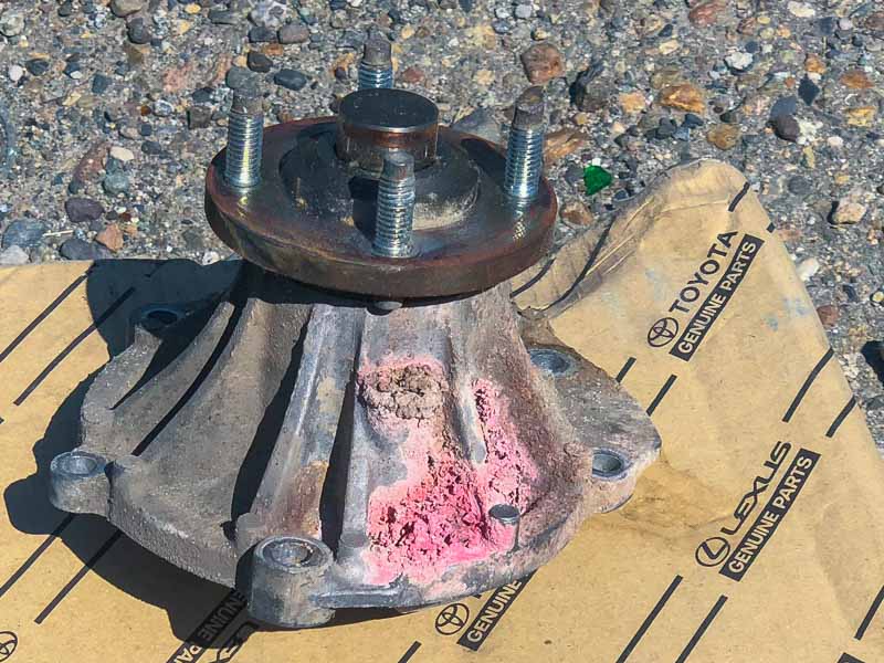 faulty water pump toyota water pump