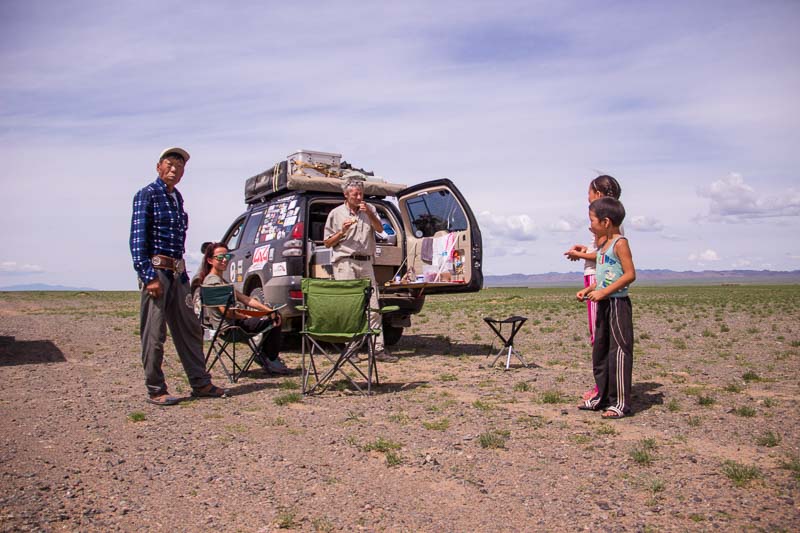 nomad family nomads with overlanders