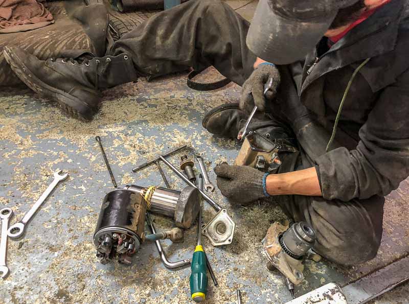 starter motor prado starter motor getting fixed