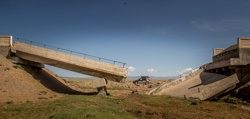 collapsed bridge collapsed bridge mongolia