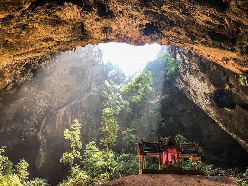 cave in thailand overlanding to a cave