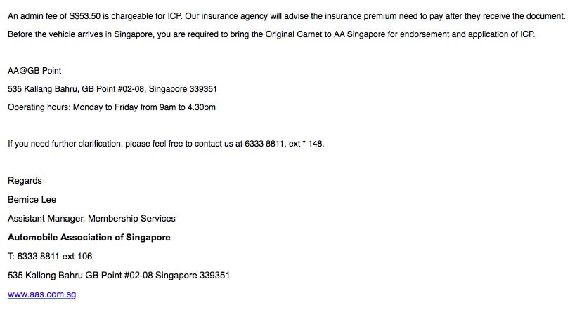 how to enter singapore with car 7-min
