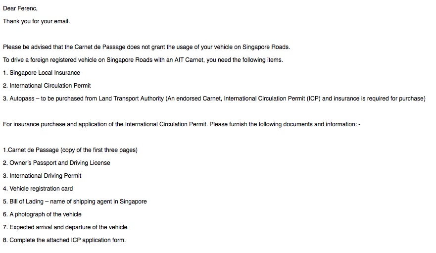 how to enter singapore with car 8-min
