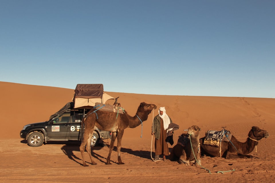 morocco camping rooftop tent