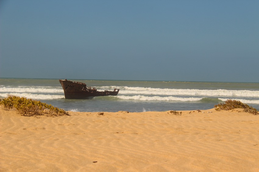 shipwreck in western sahara
