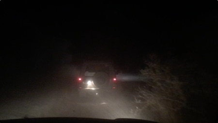 4x4 driving during the night