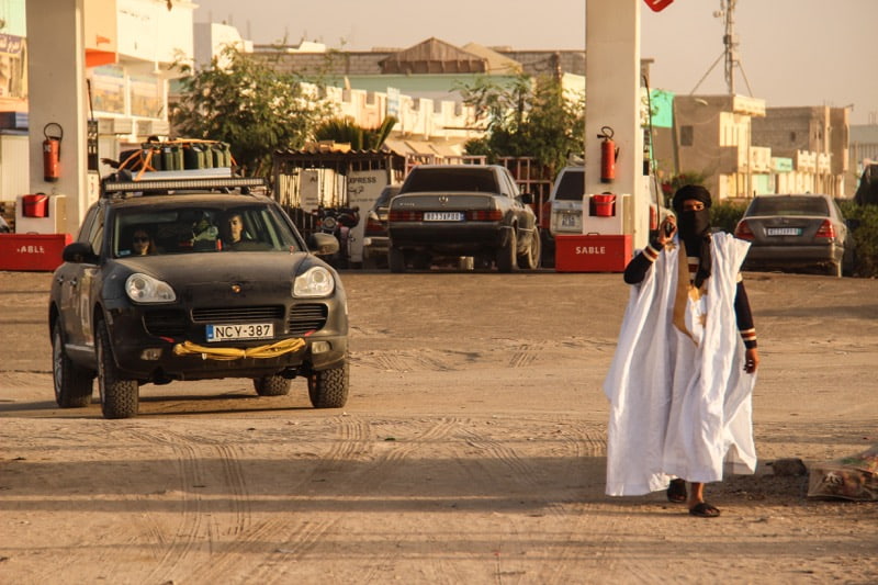 Nouakchott - next to a main road leading south