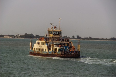 Ferry between Banjul and Barra