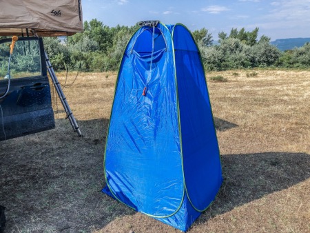 shower privacy tent for overlanders