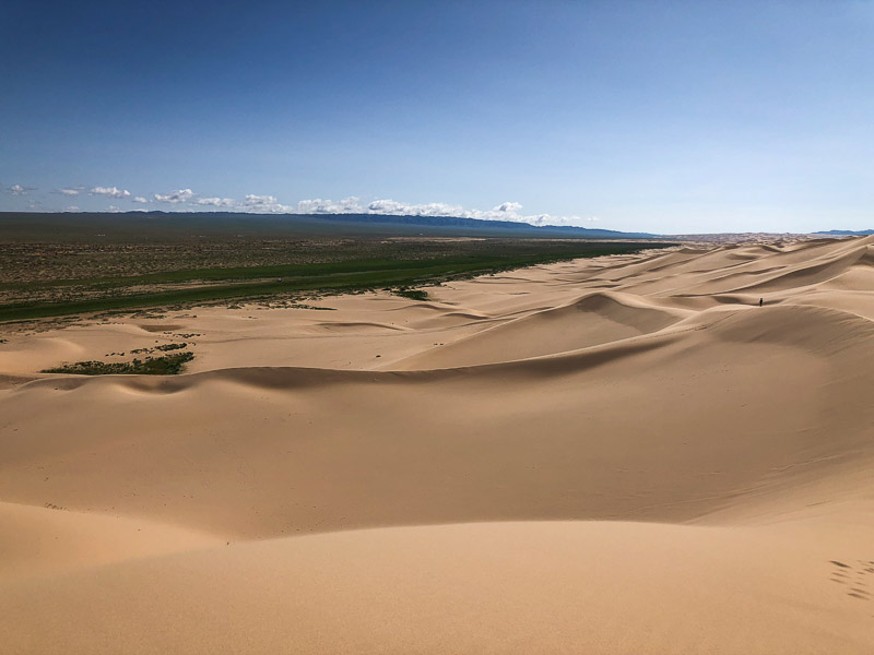 sand dunes trekking mongolia